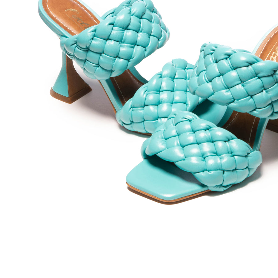 Cuir Mimosa Turquoise