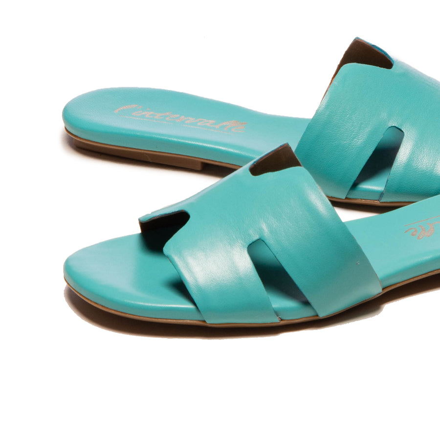 Kitty Turquoise Leather