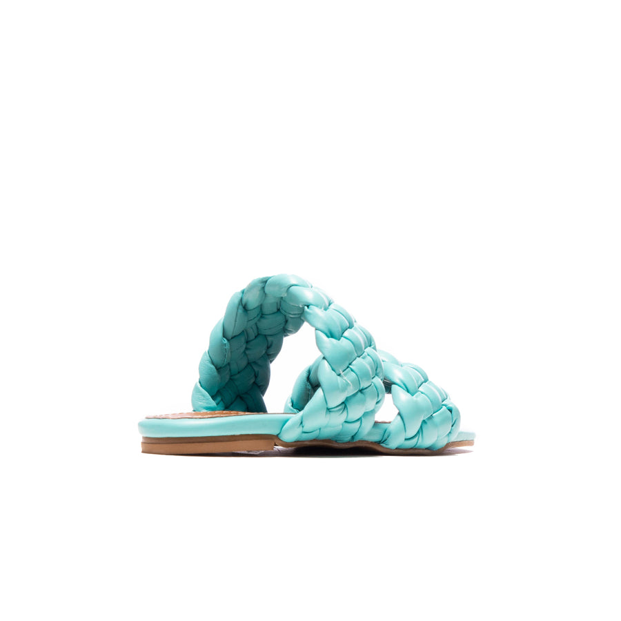 Lounge cuir turquoise