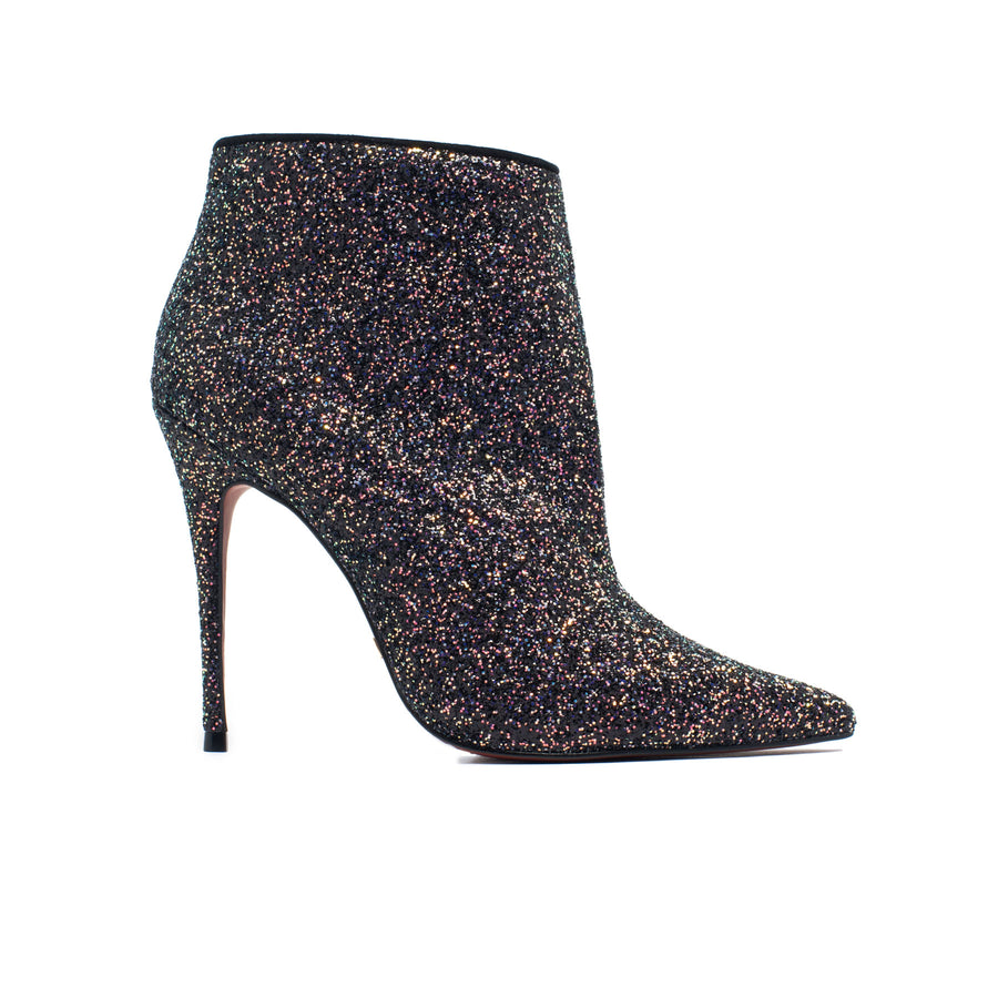 Lucia Black Glitter Ankle Boots (2394315489360)