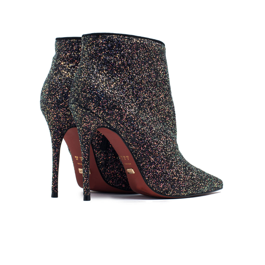 Lucia Black Glitter Ankle Boots (2394315489360)