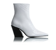 Melibella White Croco Boots - 37