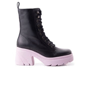 Romeo Black/Lilac Leather - Black / 40