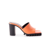 Narda Coral Leather - Orange / 40