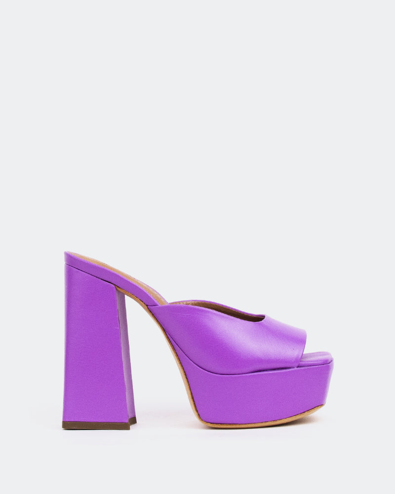 Asador, Purple Leather/Cuir Violet