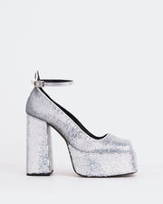 Blonde Silver Sequins - Silver / 37