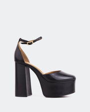 Chianti Black Leather - Black / 39