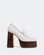 Cyrus Off White Leather - White / 36