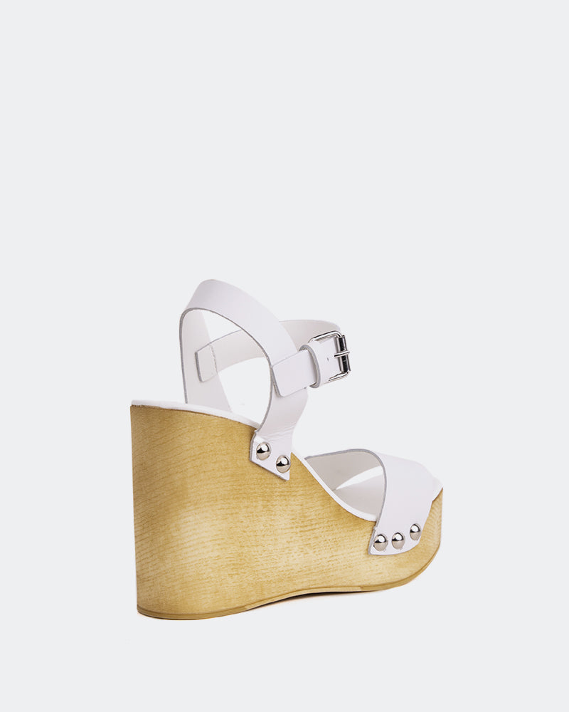 Heloise White Leather