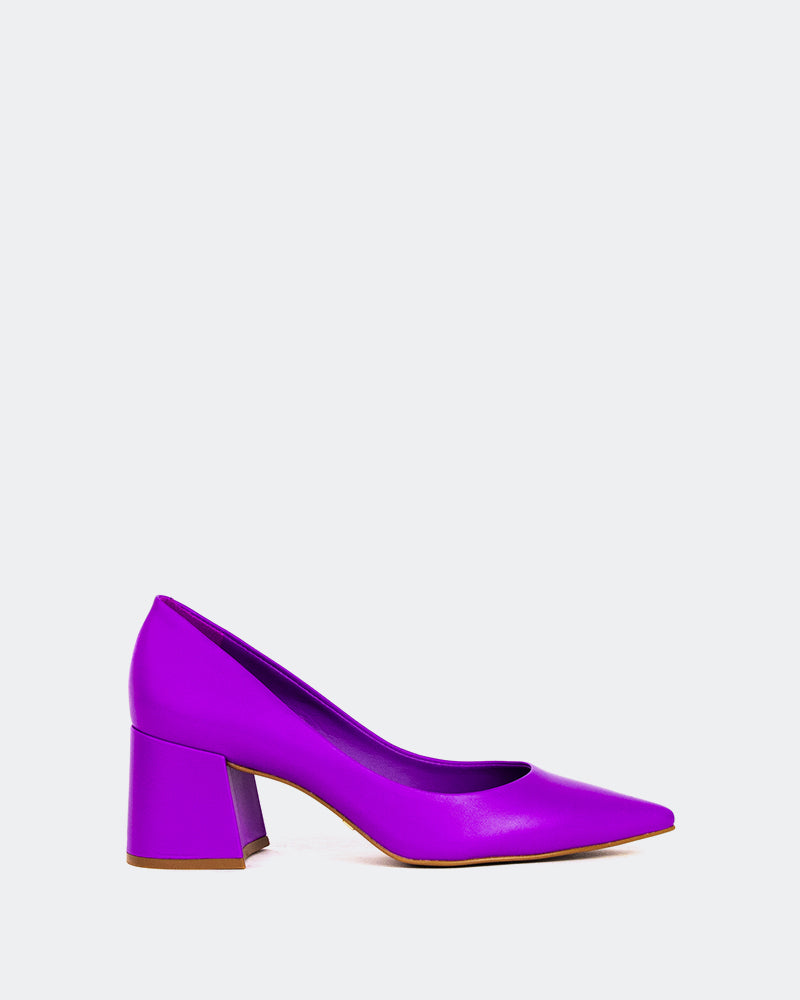 Josephine, Purple Leather/Cuir Violet