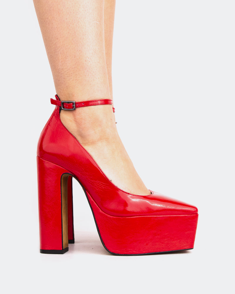 Lacey Rouge Cuir
