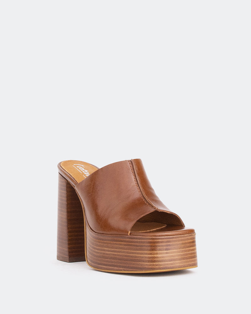 Overboard Tan Leather/Cuir Ocre