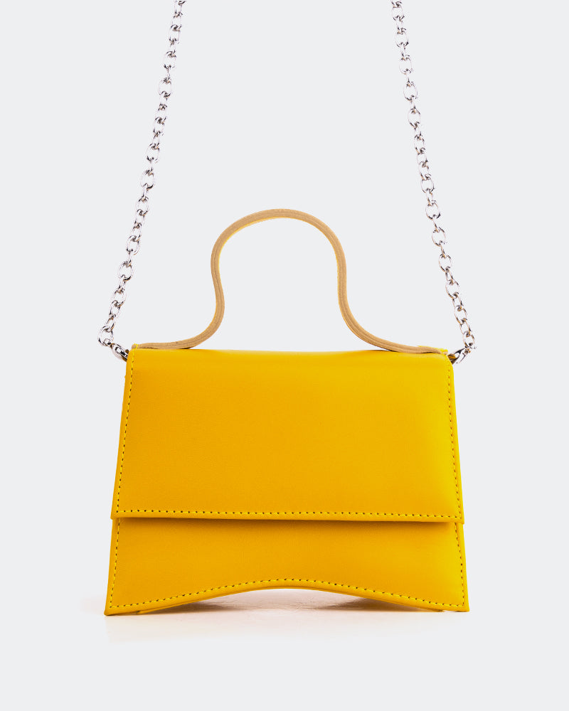Sailboat Yellow Leather