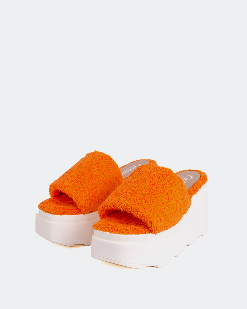 Skittles Orange Faux Fur