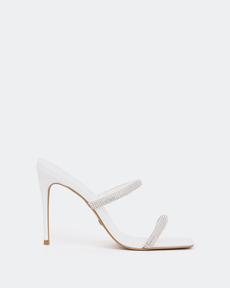 Tinsley, White Leather/Cuir Blanc